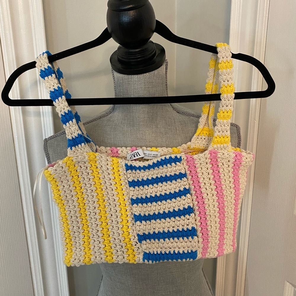 Zara crochet crop top